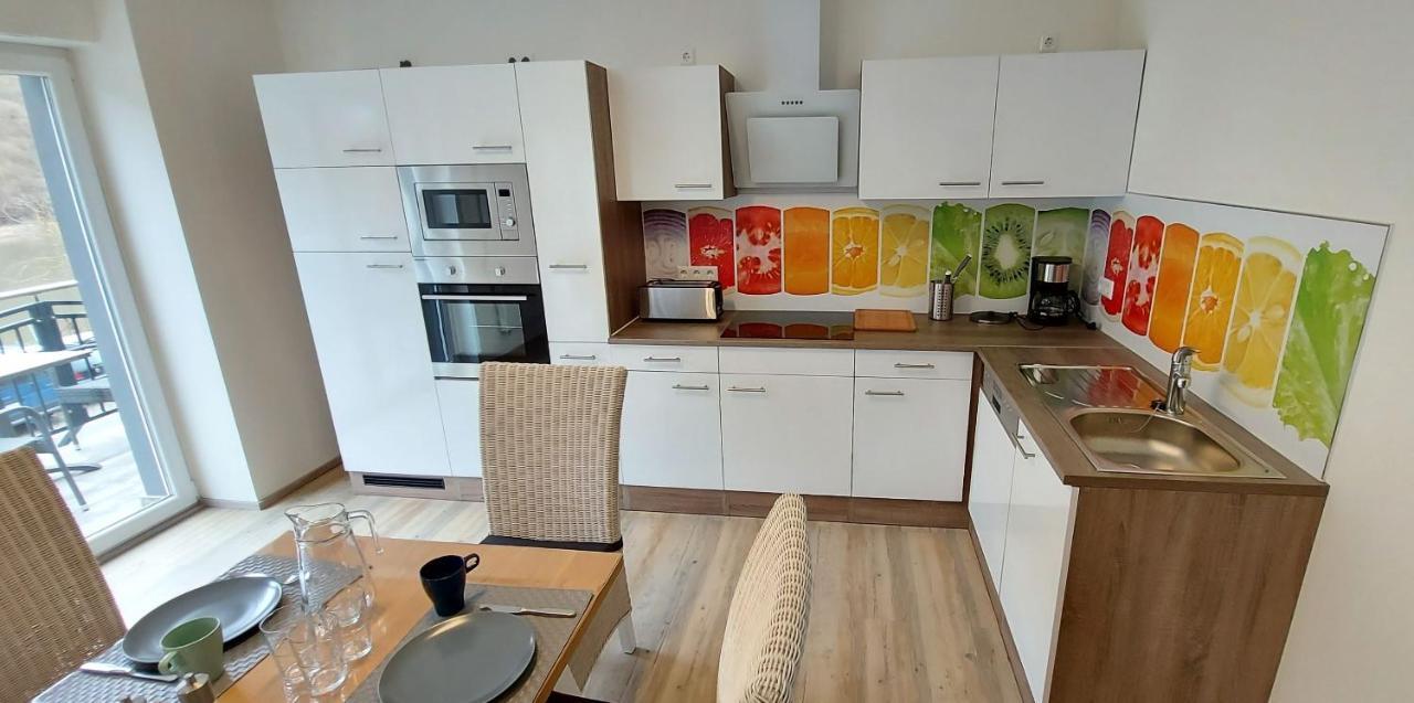 Ferienwohnung Am Fluss Klotten Bagian luar foto